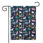 Funny Christmas Animals Pattern Print House Flag