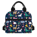 Funny Christmas Animals Pattern Print Insulated Lunch Bag