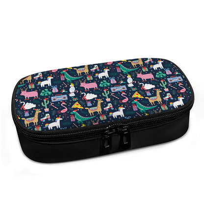 Funny Christmas Animals Pattern Print Insulin Cooler Travel Case