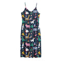 Funny Christmas Animals Pattern Print Jersey Midi Cami Dress