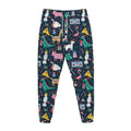 Funny Christmas Animals Pattern Print Jogger Pants