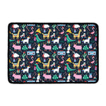 Funny Christmas Animals Pattern Print Kitchen Mat