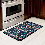 Funny Christmas Animals Pattern Print Kitchen Mat