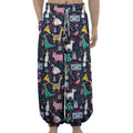 Funny Christmas Animals Pattern Print Lantern Pants