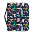 Funny Christmas Animals Pattern Print Leather Bible Cover