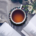 Funny Christmas Animals Pattern Print Leather Coaster Set