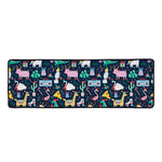 Funny Christmas Animals Pattern Print Long Kitchen Mat