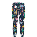 Funny Christmas Animals Pattern Print Men's Leggings