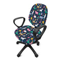Funny Christmas Animals Pattern Print Office Chair Cover