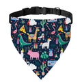 Funny Christmas Animals Pattern Print Over The Collar Dog Bandana