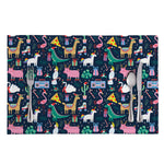 Funny Christmas Animals Pattern Print Placemat