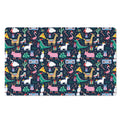 Funny Christmas Animals Pattern Print Polyester Doormat