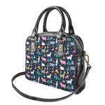 Funny Christmas Animals Pattern Print Shoulder Handbag