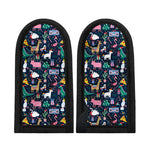 Funny Christmas Animals Pattern Print Skillet Handle Cover