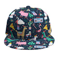 Funny Christmas Animals Pattern Print Snapback Cap
