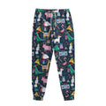 Funny Christmas Animals Pattern Print Sweatpants