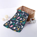 Funny Christmas Animals Pattern Print Towel