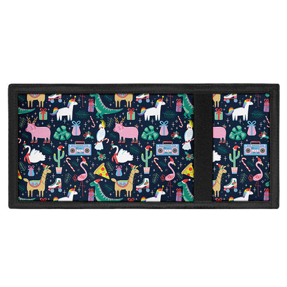 Funny Christmas Animals Pattern Print Trifold Wallet