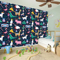 Funny Christmas Animals Pattern Print Wall Sticker