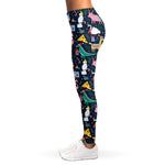 Funny Christmas Animals Pattern Print Women's Leggings