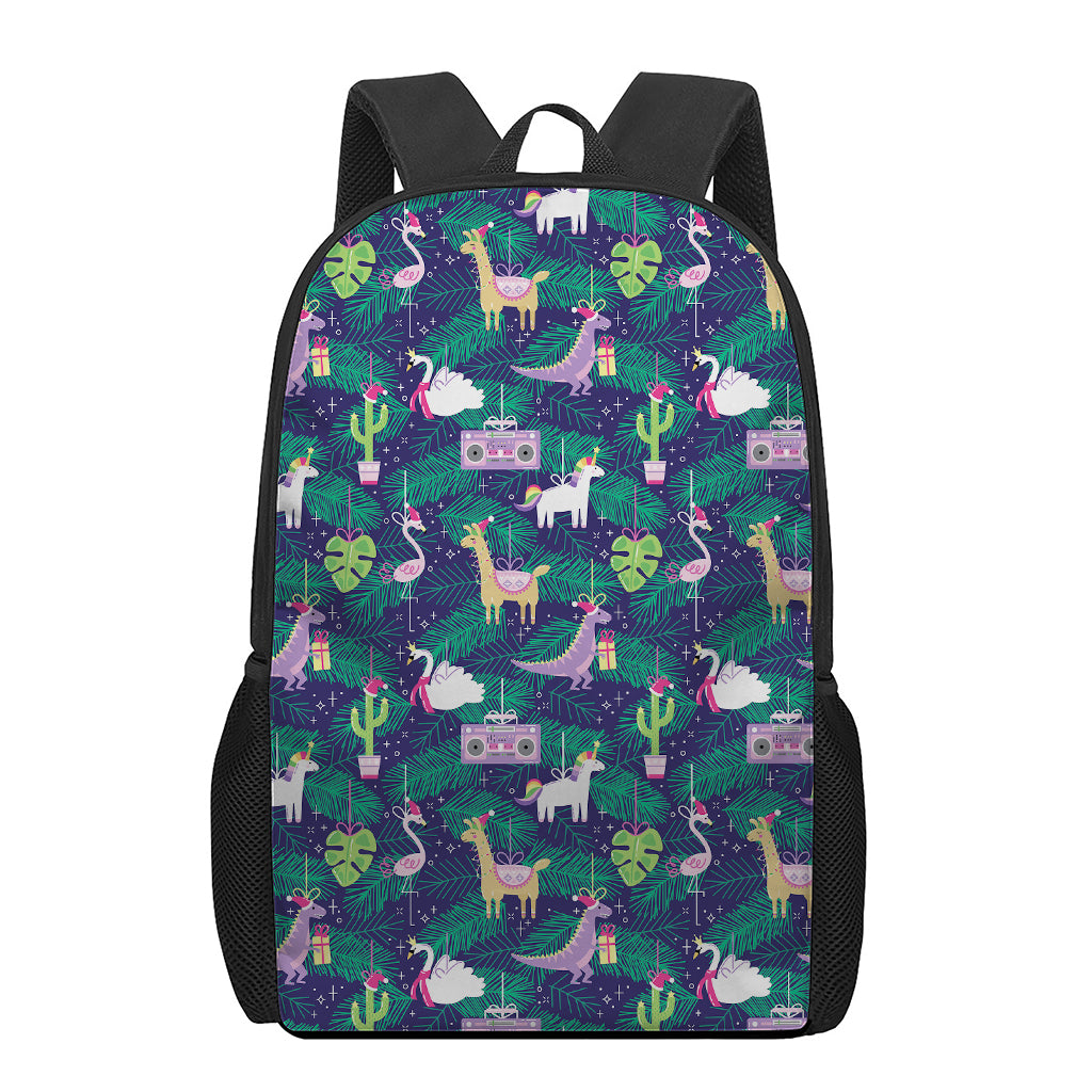 Funny Christmas Decoration Pattern Print 17 Inch Backpack