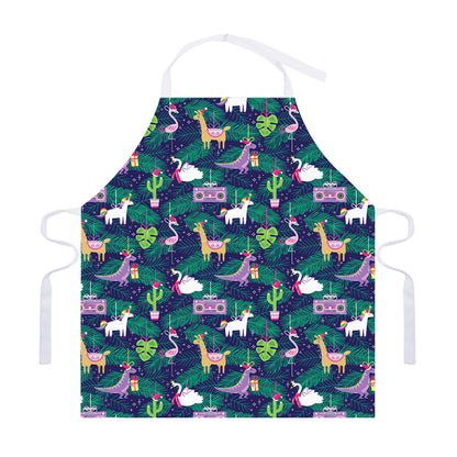 Funny Christmas Decoration Pattern Print Adjustable Apron