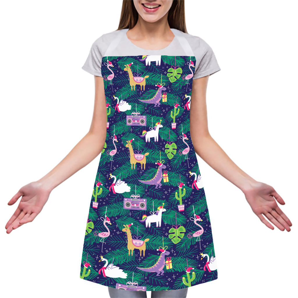 Funny Christmas Decoration Pattern Print Adjustable Apron