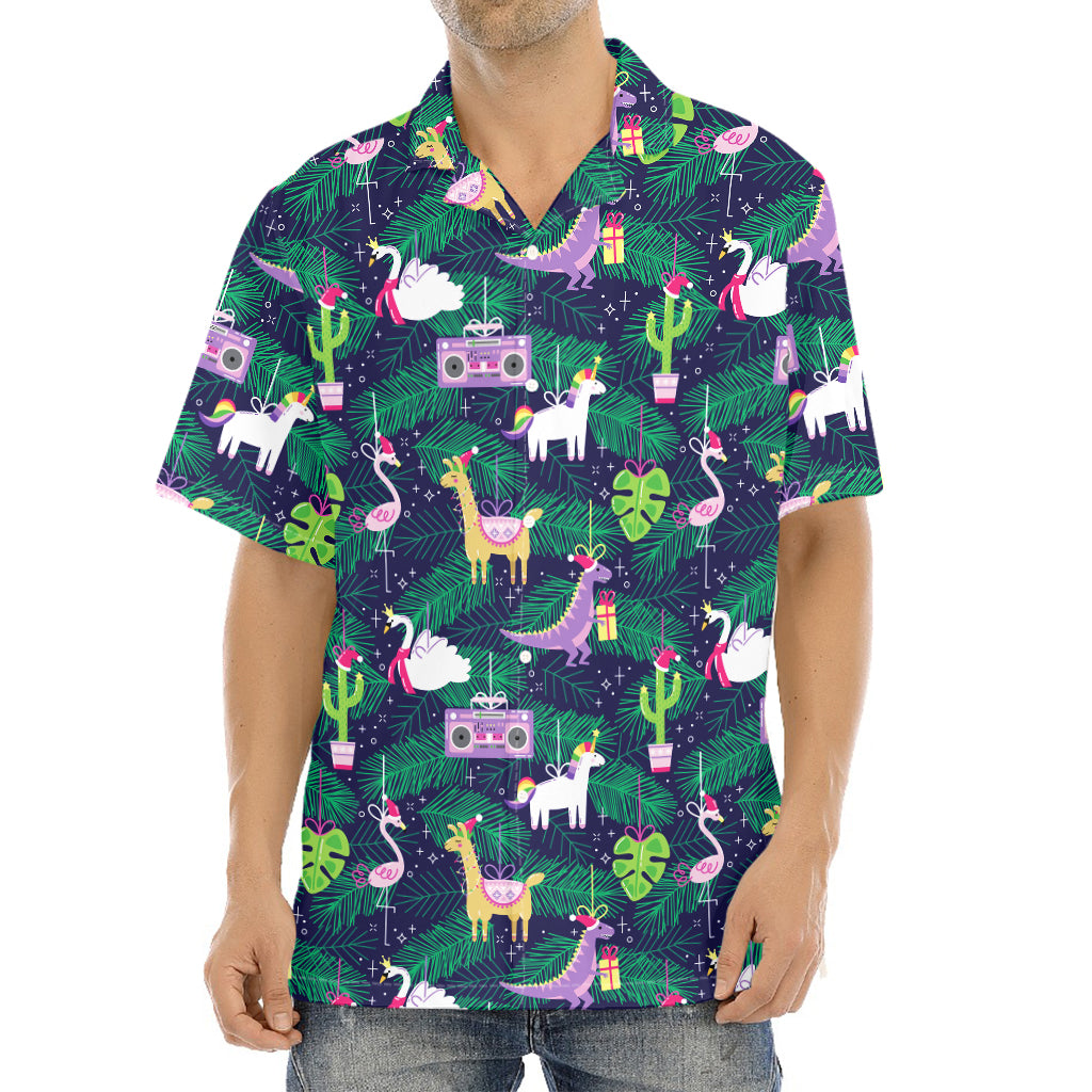 Funny Christmas Decoration Pattern Print Aloha Shirt