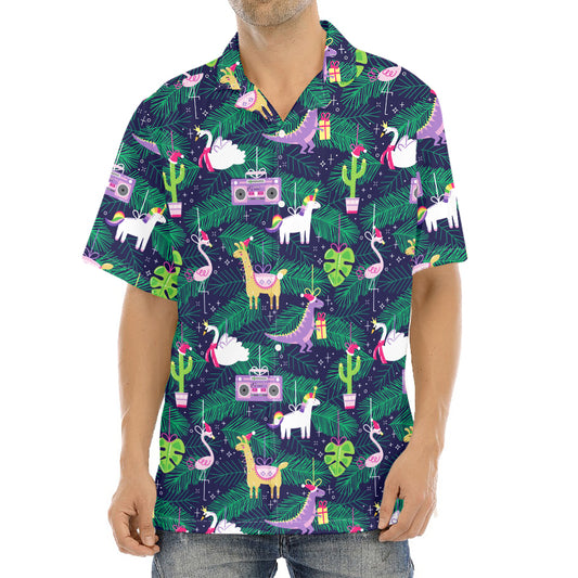 Funny Christmas Decoration Pattern Print Aloha Shirt