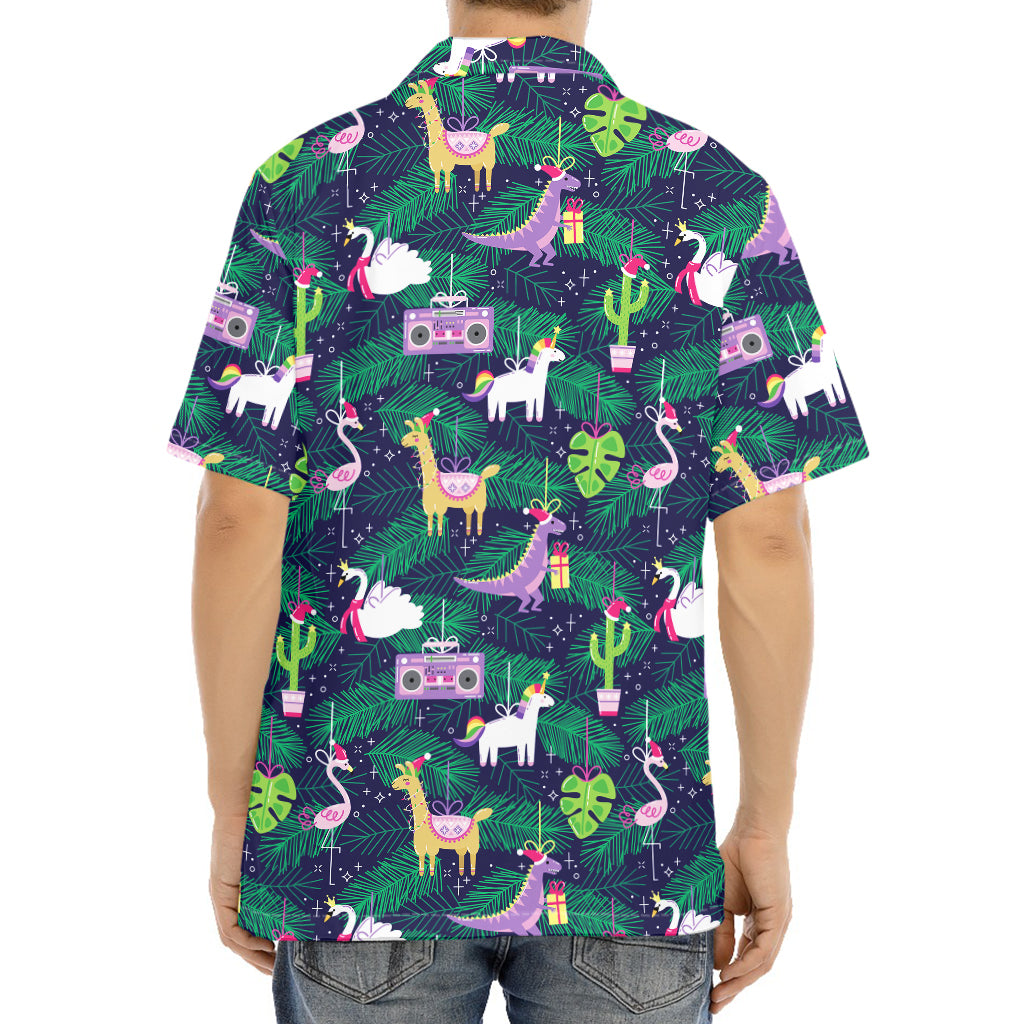 Funny Christmas Decoration Pattern Print Aloha Shirt