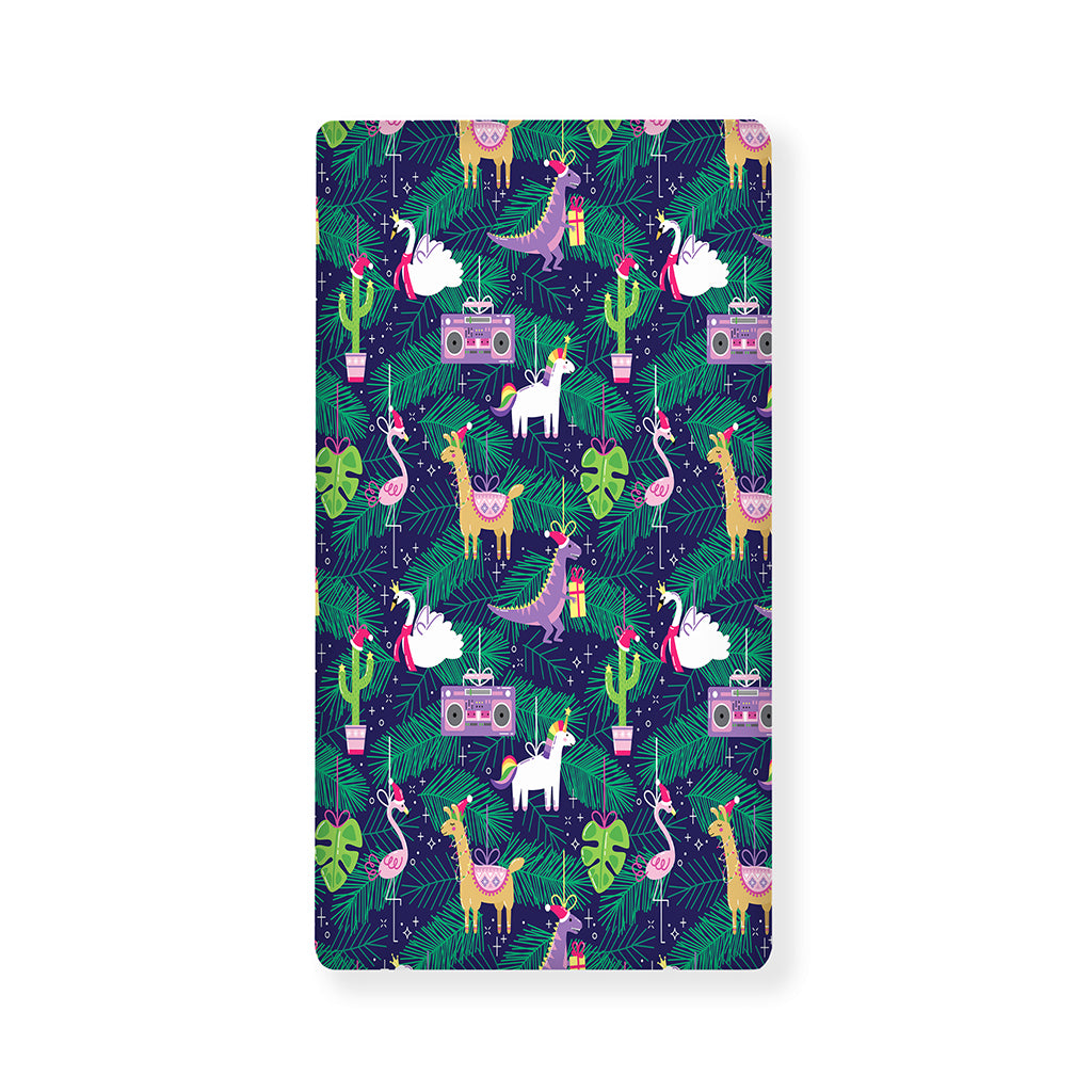 Funny Christmas Decoration Pattern Print Baby Crib Sheet