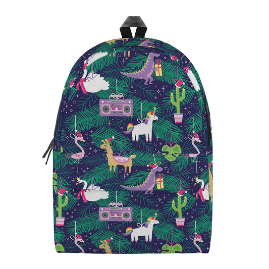 Funny Christmas Decoration Pattern Print Backpack