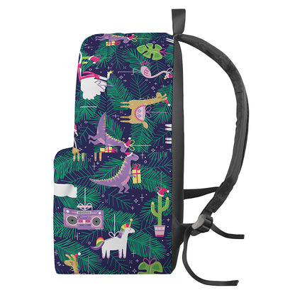 Funny Christmas Decoration Pattern Print Backpack