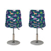 Funny Christmas Decoration Pattern Print Bar Stool Covers