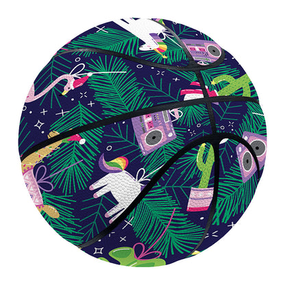 Funny Christmas Decoration Pattern Print Basketball