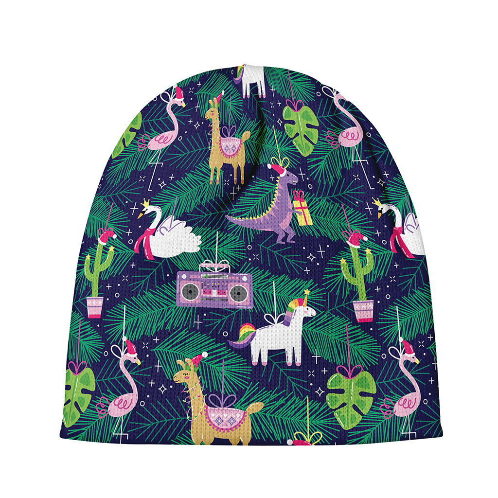 Funny Christmas Decoration Pattern Print Beanie