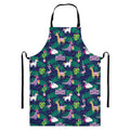 Funny Christmas Decoration Pattern Print Bib Apron With Pocket