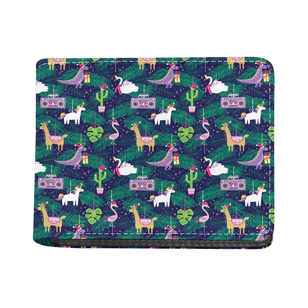 Funny Christmas Decoration Pattern Print Bifold Wallet
