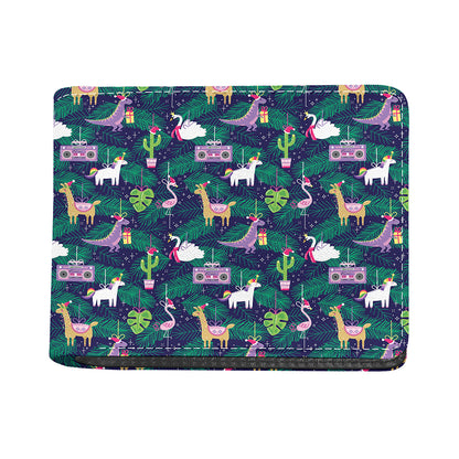 Funny Christmas Decoration Pattern Print Bifold Wallet