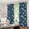 Funny Christmas Decoration Pattern Print Blackout Grommet Curtains