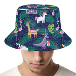 Funny Christmas Decoration Pattern Print Bucket Hat