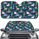 Funny Christmas Decoration Pattern Print Car Windshield Sun Shade