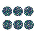 Funny Christmas Decoration Pattern Print Coaster Set