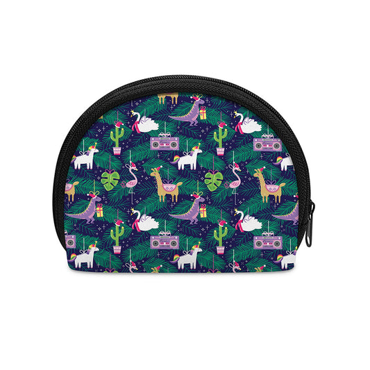 Funny Christmas Decoration Pattern Print Coin Purse