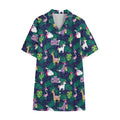 Funny Christmas Decoration Pattern Print Cotton Hawaiian Shirt