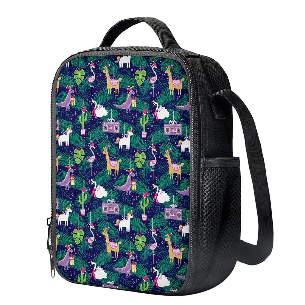 Funny Christmas Decoration Pattern Print Crossbody Lunch Bag