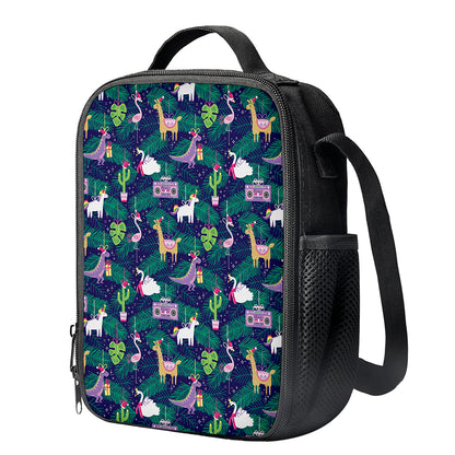 Funny Christmas Decoration Pattern Print Crossbody Lunch Bag