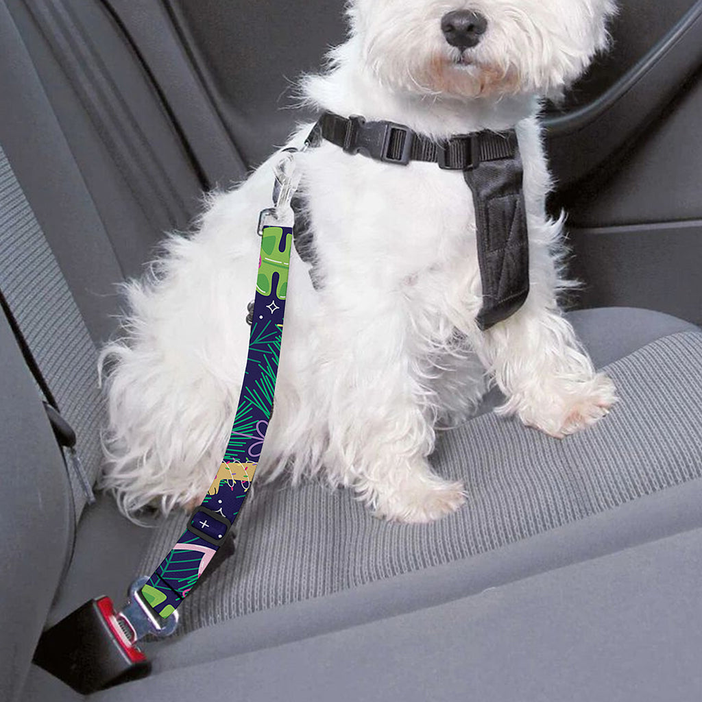 Funny Christmas Decoration Pattern Print Dog Seat Belt