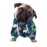 Funny Christmas Decoration Pattern Print Dog Zip Up Hoodie