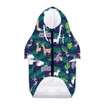 Funny Christmas Decoration Pattern Print Dog Zip Up Hoodie